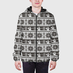 Куртка с капюшоном мужская Squirrel Pattern, цвет: 3D-черный — фото 2