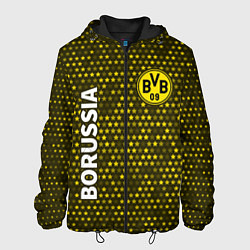 Куртка с капюшоном мужская БОРУССИЯ - Звезды, цвет: 3D-черный