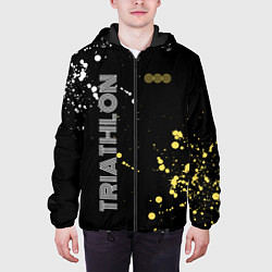 Куртка с капюшоном мужская Triathlon Триатлон, цвет: 3D-черный — фото 2