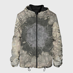 Куртка с капюшоном мужская Серый песок - коллекция Путешествие - Хуф и Ся, цвет: 3D-черный