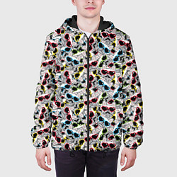 Куртка с капюшоном мужская Модные Собачки, цвет: 3D-черный — фото 2