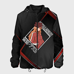Куртка с капюшоном мужская Евангелион Evangelion, Аска Лэнгли Сорью, цвет: 3D-черный