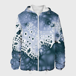 Куртка с капюшоном мужская Коллекция Journey Синий 592-1, цвет: 3D-белый