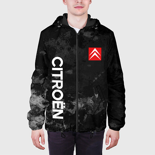 Мужская куртка Citroen Ситроен текстура / 3D-Черный – фото 3