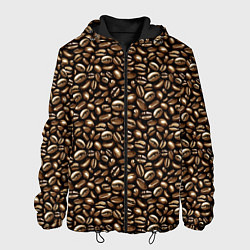 Куртка с капюшоном мужская Кофе Coffee, цвет: 3D-черный