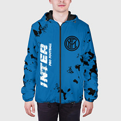 Куртка с капюшоном мужская ИНТЕР Inter Pro Football - Камуфляж, цвет: 3D-черный — фото 2