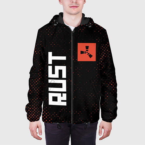 Мужская куртка RUST - Гранж / 3D-Черный – фото 3