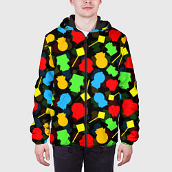 Куртка с капюшоном мужская SOUTH PARK ЮЖНЫЙ ПАРК НОВОГОДНИЙ УЗОР, цвет: 3D-черный — фото 2