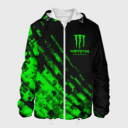 Куртка с капюшоном мужская Monster Energy Текстура, цвет: 3D-белый