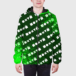 Куртка с капюшоном мужская БЕЗРАЗЛИЧИЕ - Спрей Паттерн, цвет: 3D-черный — фото 2