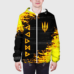 Куртка с капюшоном мужская The Witcher Neon, цвет: 3D-белый — фото 2