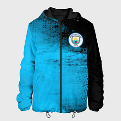 Куртка с капюшоном мужская Manchester City голубая форма, цвет: 3D-черный