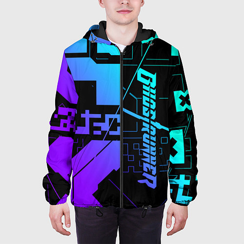 Мужская куртка Ghostrunner Neon / 3D-Черный – фото 3