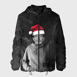 Куртка с капюшоном мужская Санта Сальвадор Дали, цвет: 3D-черный