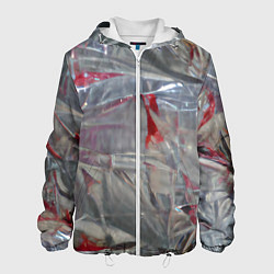 Куртка с капюшоном мужская Кровавая пленка, цвет: 3D-белый