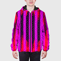 Куртка с капюшоном мужская Squid Game паттерн, цвет: 3D-черный — фото 2