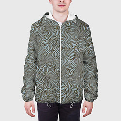 Куртка с капюшоном мужская Коллекция Journey Лабиринт 575-1, цвет: 3D-белый — фото 2