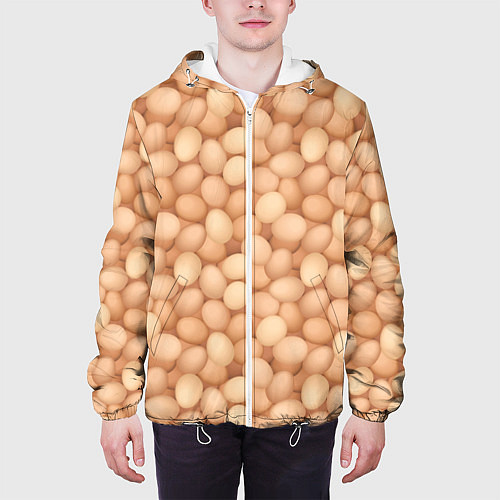 Мужская куртка Куриные Яйца / 3D-Белый – фото 3