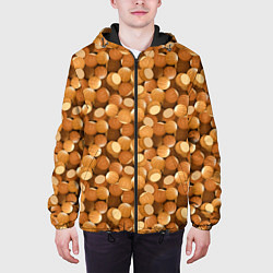 Куртка с капюшоном мужская Орехи Фундук, цвет: 3D-черный — фото 2