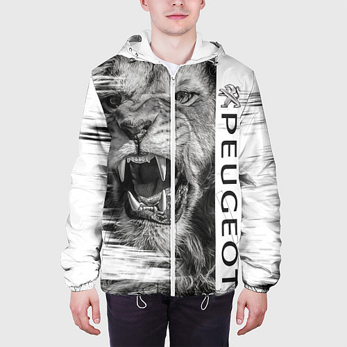 Мужская куртка Peugeotlion / 3D-Белый – фото 3