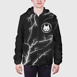 Куртка с капюшоном мужская Stray: Lightning, цвет: 3D-черный — фото 2