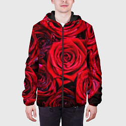 Куртка с капюшоном мужская Вечернее вдохновение Любви, цвет: 3D-черный — фото 2