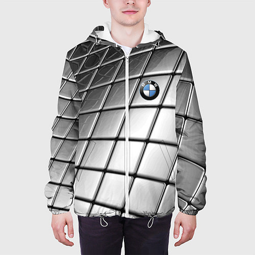 Мужская куртка BMW pattern 2022 / 3D-Белый – фото 3