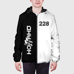 Куртка с капюшоном мужская 228 Black & White, цвет: 3D-черный — фото 2