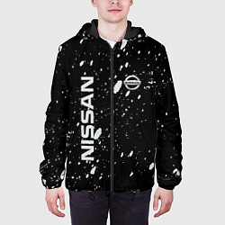 Куртка с капюшоном мужская Nissan qashqai, цвет: 3D-черный — фото 2