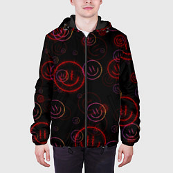Куртка с капюшоном мужская Колючий смайл Smile, цвет: 3D-черный — фото 2