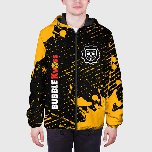 Мужская куртка БАБЛ КВАС - Брызги / 3D-Черный – фото 3
