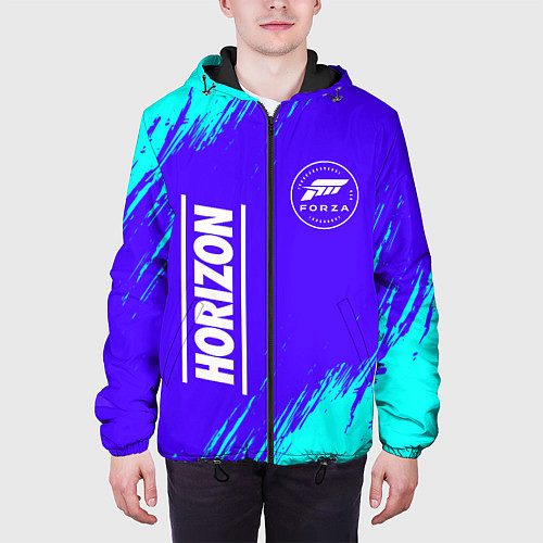 Мужская куртка FORZA HORIZON Краски / 3D-Черный – фото 3