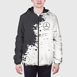 Куртка с капюшоном мужская Mercedes-Benz Клякса, цвет: 3D-черный — фото 2