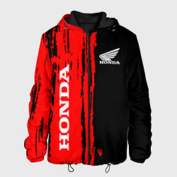 Куртка с капюшоном мужская Honda марка авто, цвет: 3D-черный