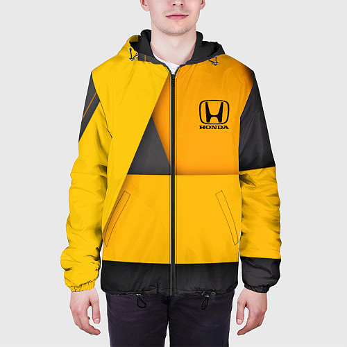 Мужская куртка Honda - Yellow / 3D-Черный – фото 3