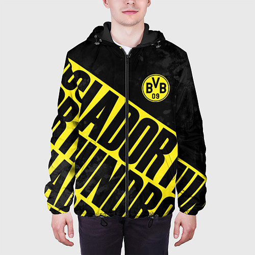 Мужская куртка Боруссия Дортмунд, Borussia Dortmund / 3D-Черный – фото 3