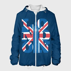 Куртка с капюшоном мужская LONDON Лондон, цвет: 3D-белый