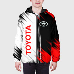 Куртка с капюшоном мужская Toyota Sport Auto, цвет: 3D-черный — фото 2