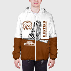 Куртка с капюшоном мужская Охотничья Собака, цвет: 3D-белый — фото 2