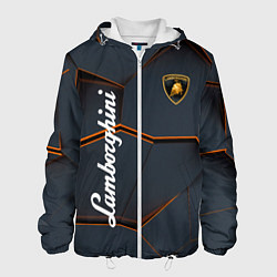 Куртка с капюшоном мужская Lamborghini - Sport auto, цвет: 3D-белый