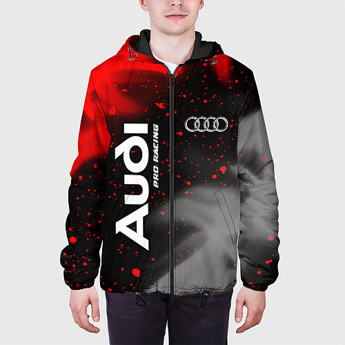 Мужская куртка АУДИ Pro Racing Огонь / 3D-Черный – фото 3