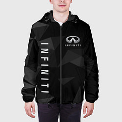 Куртка с капюшоном мужская Infiniti Инфинити, цвет: 3D-черный — фото 2