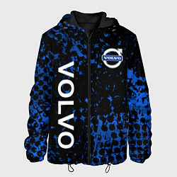 Куртка с капюшоном мужская Volvo Вольво черно синий, цвет: 3D-черный