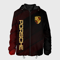 Куртка с капюшоном мужская Порше Porsche, цвет: 3D-черный