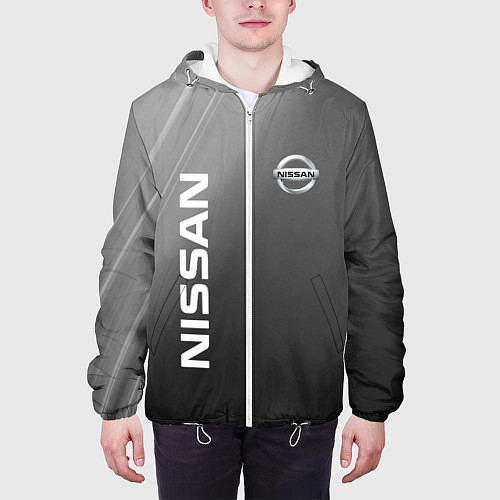 Мужская куртка Ниссан / 3D-Белый – фото 3