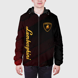 Куртка с капюшоном мужская Lamborghini Ламборгини, цвет: 3D-черный — фото 2