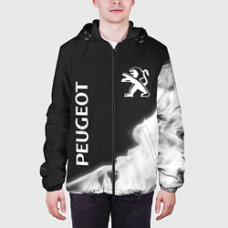Куртка с капюшоном мужская PEUGEOT - Огненный Лев, цвет: 3D-черный — фото 2