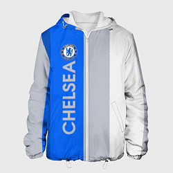 Куртка с капюшоном мужская Chelsea football club, цвет: 3D-белый
