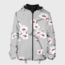 Куртка с капюшоном мужская Ранняя весна, цвет: 3D-черный