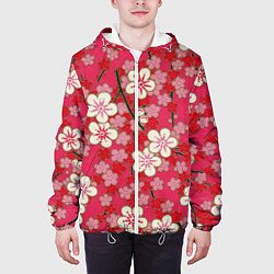 Куртка с капюшоном мужская Пышная весна, цвет: 3D-белый — фото 2
